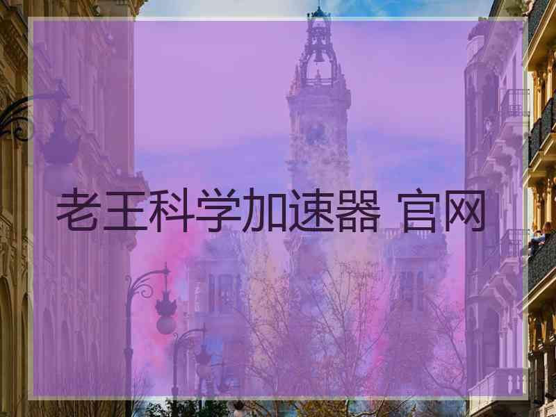 老王科学加速器 官网