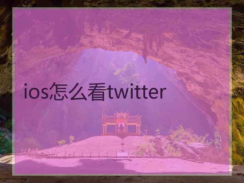 ios怎么看twitter