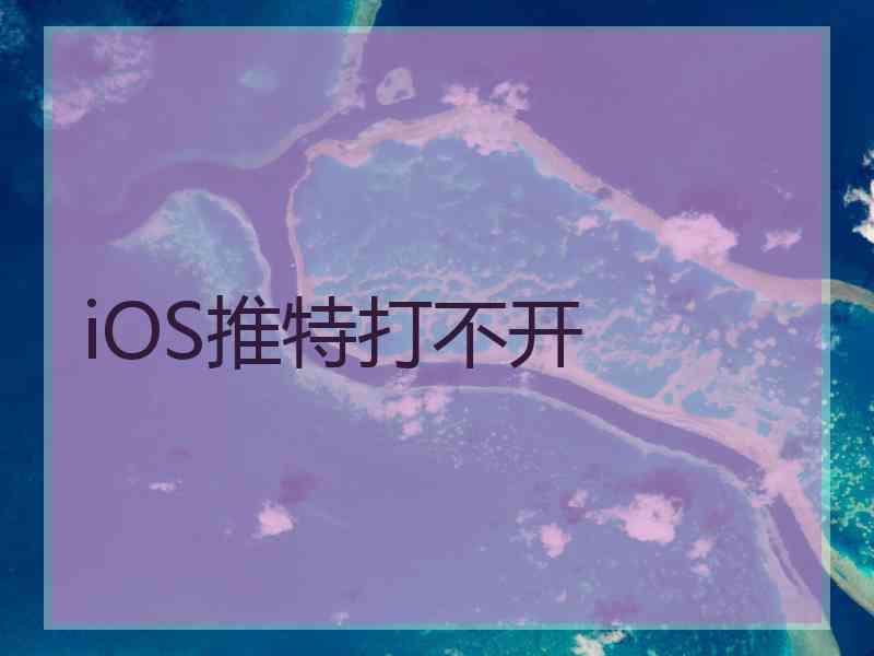 iOS推特打不开