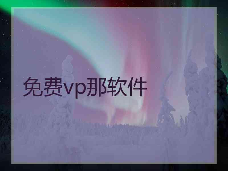 免费vp那软件