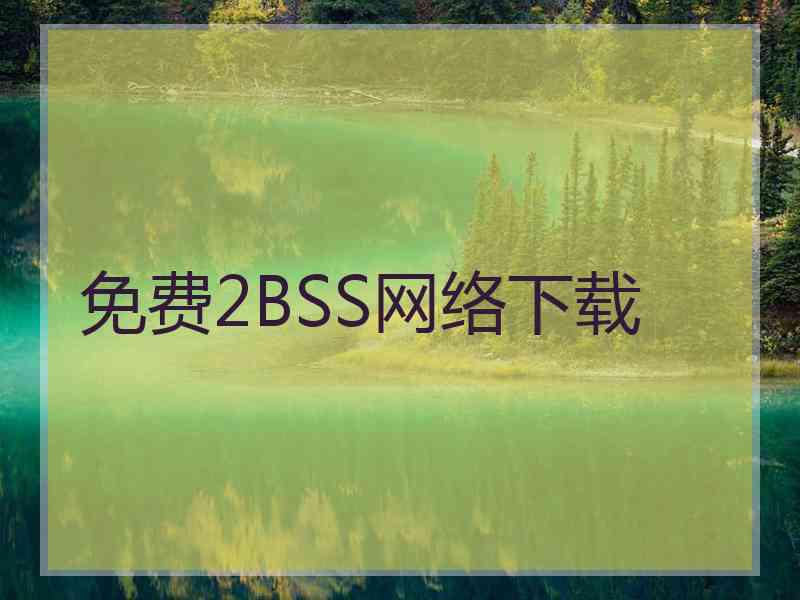 免费2BSS网络下载