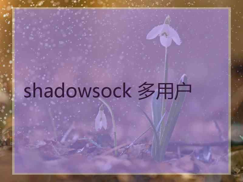 shadowsock 多用户