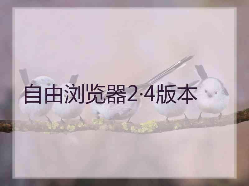 自由浏览器2·4版本